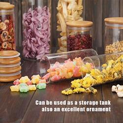 Glass Jars Sealed Cans With Cover Kitchen Food Storage Bottles Spice Jars Candy Storage Banks Tea Box Kitchen Storage Can,Z1 5.5X6Cm