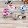 Sendk Christmas Small Candy Storage Box,Christmas Candy jar, Cookie Gift Container Bottle Elk/Snowman/Santa Jar (Not Include Candy