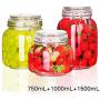 MFWFR Sealed cans, Glass Jars with lid Honey Lemon Jars, Household Pickles Jars Enzyme Barrels Food Storage Storage Tanks,M1