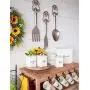 Cypress Home White Steel Kitchen Canisters, Set of 5 Cypress Home White Steel Kitchen Canisters, Set of 5