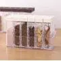 Bouteille à épices transparente, boîte de rangement pour assaisonnements colorée, 6 pièces/ensemble, ustensiles de cuisine, cruet pour sel, contenants de rangement. Bouteille à épices transparente, boîte de rangement pour assaisonnements colorée, 6 pièces/ensemble, ustensiles de cuisine, cruet pour sel, contenants de rangement.