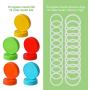 Faylop 10pcs Regular Mouth and 10pcs Wide Mouth Jar Lids Plastic Storage Caps for Mason