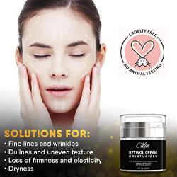 Retinol Moisturizer for Face and Eye area | Anti Aging Cream with Hyaluronic Acid, 2.5% Active Retinol and Vitamin E | Reduces Appearance of Wrinkles and Fine lines | Best Day and Night Face Cream