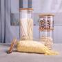 Glass Sealed Jars, Kitchen Household Grain Containers, Storage Spices/Oatmeal/Beans/Spaghetti