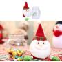 Whitelotous Creative Christmas Decor Cartoon Food Can Candy Jar Storage Box(Santa)