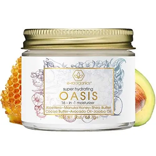 Era Organics Face Moisturizer for Dry Skin - Extra Hydrating 16-in-1 Age Defense Facial Cream With Manuka Honey, Avocado Oil, Jojoba Oil - pH Balanced Non Greasy Day & Night Cream For Women & Men