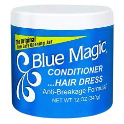 Blue Magic Conditioner Hairdress 12 Ounce Jar (354ml) (3 Pack)