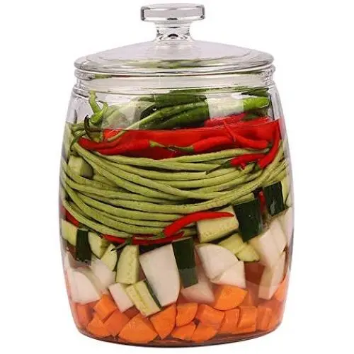 Glasbehälter, Küchen-Haushalts-Getreidebehälter, Lagerung von Gewürzen/Hafer/Kimchi/Reis