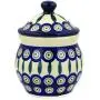 Bouteille en céramique polonaise de 13 cm (thème des feuilles de paon) + Certificat d'authenticité Bouteille en céramique polonaise de 13 cm (thème des feuilles de paon) + Certificat d'authenticité