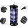 Bug Zapper,Electric Mosquito Zappers/Killer - Insect Fly Trap, Powerful Insect Killer,Mosquito lamp, Electronic UV Lamp for for Indoor, Child,Electronic Light Bulb Lamp for Backyard, Patio (Black)