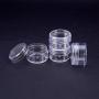 FidgetKute 16~20 Pack Clear Plastic Bead Storage Container Jars with Round Screw-Top Lids 20Pack/30ml