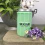 Glass SUGAR Canister/Container - Large Capacity Vintage Style Kitchen Jadeite