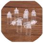 100Pcs 11226.5Mm 1Ml Mini Glass Wishing Bottles Tiny Jars Vials With Plastic Stopper