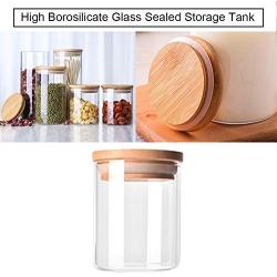 Transparent High Borosilicate Glass Kitchen Storage Bottle Jar Organization Rodalind