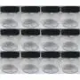 12 PET Plastic 2 Oz Empty Clear Containers Cosmetic Jar Cap Creams Makeup Travel 12 PET Plastic 2 Oz Empty Clear Containers Cosmetic Jar Cap Creams Makeup Travel