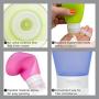 SHANY Ultimate Jetsetter Travel Container Set - TSA Approved Silicone Refillable Cosmetic Bottles - Pack of 5