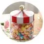 Carousel With Lids Food Storage Container Cereal Lemon Coffee Beans Snack Kitchen Storage Moisture Proof Transparent Glass Jar,small