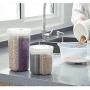 Multi-grain storage box, plastic transparent storage tank, kitchen moisture-proof grid bean sealed can
