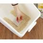 WOLFBUSH 10KG/22lb Rice Storage Container Airtight Food Container with Measuring Cup Sealed Cereal Grain Organizer with Wheels for Kitchen(About 50 Cup)