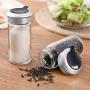 TNKML Glass Seasoning Jar Household Glass Transparent Seasoning Jar Seasoning Bottle Kitchen Supplies Storage Jar Spice Container Sugar Bowl Salt Shaker