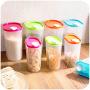 UPKOCH 3pcs Kitchen Food Containers Clear Airtight Dry Food Storage Organizer with Lids for Fridge Cabinet Baking Supplies Flour Green