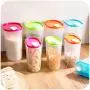 UPKOCH 3pcs Kitchen Food Containers Clear Airtight Dry Food Storage Organizer with Lids for Fridge Cabinet Baking Supplies Flour Green