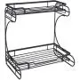Shelf for condiment 2 levels Stand stand Iron kitchen Bathroom False ceiling Organizer for storage Spice jars Bottle rack Shelf Shelf for condiment 2 levels Stand stand Iron kitchen Bathroom False ceiling Organizer for storage Spice jars Bottle rack Shelf