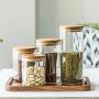 Glass Sealed Jars, Moisture-Proof Kitchen Food Containers, Storage Of Spices/Pasta/Oatmeal/Coffee Beans