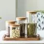 Glass Sealed Jars, Moisture-Proof Kitchen Food Containers, Storage Of Spices/Pasta/Oatmeal/Coffee Beans