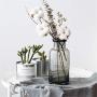 Scandinavian Gray Glass Storage Jar Nordic Chic Dry Flower Brown Bottle European Minimalist Desk Decoration Organizer Vase,4