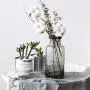 Skandinavischer Grauer Glasbehälter, Nordic Chic Trockenblumen Braun Flasche, Europäisch Minimalistisch Schreibtisch Dekoration Organizer Vase, 4 Stück