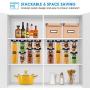 ME.FAN Airtight Food Storage Container Set [7-Piece Set] Durable Seal Pot- Cereal Storage Containers - 24 Chalkboard Label - Kitchen Cabinet Organization - BPA Free - Clear Plastic with Black Lid