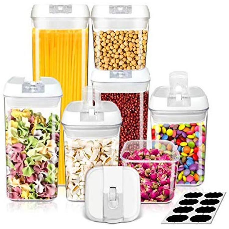 Frebw Lids Airtight Food Storage Container, 7-Pc sets, Free