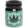 Ceramic Storage Jar for Herbs & Wax (Tie-Dye Leaf)