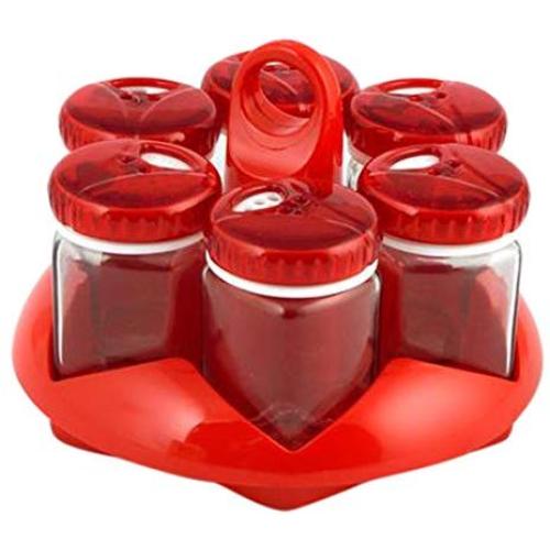 Home 6 brings spice jar cc105 red cap jars food storage containers italian style