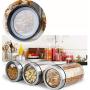 Glass Sealed Jars, Kitchen Household Grain Storage Tanks, Storage Of Spices/Coffee Beans/Oatmeal/Pasta