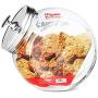 Home Basic Glass Cookie Candy Jar Container with Fresh Sealed Lid ? Kitchen Home Décor Storage (X-Large)