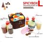 iBelly Storage Bottle Set for Camping Hiking BBQ,10PCS Spice Seasoning Bottle Box Set Seasoning Jar with Portable Storage Bag