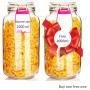 Mason Jars Canning Glass Jars Glass Smoothies Jars with Lids for Drinking and Storage Reusable Container for Juice Milk Bulk Food Coffee Round and Square Glass Jars (Color : Square Jars 2000ml)