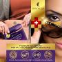 24k Golden Eye Mask Anti-Aging Hyaluronic Acid Eye Patches Under Eye Pads for Moisturizing & Reducing Dark Circles Puffiness Wrinkles