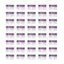 LONGWAY 0.1 Oz (3g) Muticolor Small Plastic Jars with Lids | Mini Empty Lotion Containers - for Travel Cream Samples, Lip Balm & BPA Free (Pack of 42, Purple)