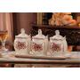 Mini Spice Jars Ceramic Spice Jar European Creative Salt Can Set