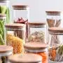 Glass Sealed Jars, Moisture-Proof Kitchen Food Containers, Storage Of Spices/Pasta/Oatmeal/Coffee Beans