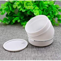 6PCS White Plastic Creams Jar with Inner Liners and Lid Empty Refillable Cosmetic Face Lotions Ointments Bottles Containers Lip Balm Storage Scrub Lotions Dispenser Jars Pots(50ML/1.69OZ)