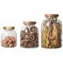 Bocal de Rangement WANGLXST, Conteneur de Rangement Alimentaire, Pour Garder les Aliments au Sec et Frais, Parfait pour les Céréales, Farines, Bonbons, Snacks, Étanchéité, Durable, Transparent