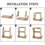 3-Tier Standing Spice Rack Kitchen Bathroom Countertop Storage Organizer,Spice Bottle Jars Holder Rack Iron Shelf