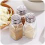 Kitchen Food Storage Jar Airtight Food Storage Kitchen Glass Jar Moisture-Proof Home Multi-Purpose Jam Bottle Cruet Glass Spice Jar Salt Jar Set Of 3