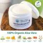 Crème hydratante naturelle et biologique - Aloe Vera 100% biologique - Crème pour le visage pour femmes - Crème d'aloé vera pour peau sensible et sèche - Crème anti-âge pour femmes et hommes - Lotion pour le visage pour femmes - Crème hydratante à l'aloé 