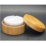 1Pcs 30ml 1oz Empty Refillable Portable Bamboo DIY Make Up Loose Powder Puff Bottle Jar Container Case With Puff Sifter Foundation Cosmetic Box Baby Kit Case