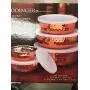 Godinger 5 Piece Hammered Copper Plated Stackable Storage Bowl Set with airtight Lids-Perfect Gift